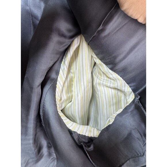 Corneliani Jacket Extra Fine Virgin Wool 46 US Made in Italy Gray Blazer - Picture 10 of 15